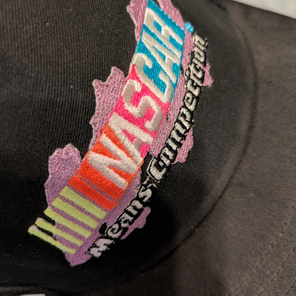 NASCAR Black Cap with Colorful Logo